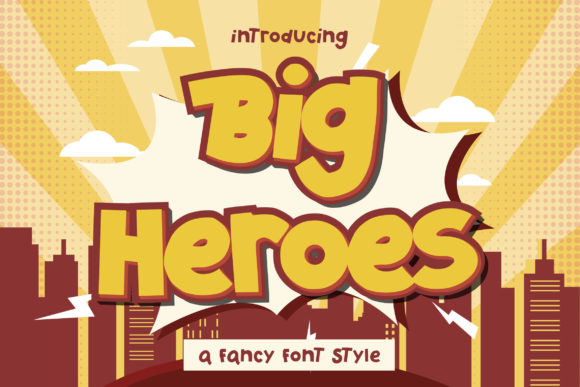 Big Heroes: A Playful Display Font for Engaging Campaigns