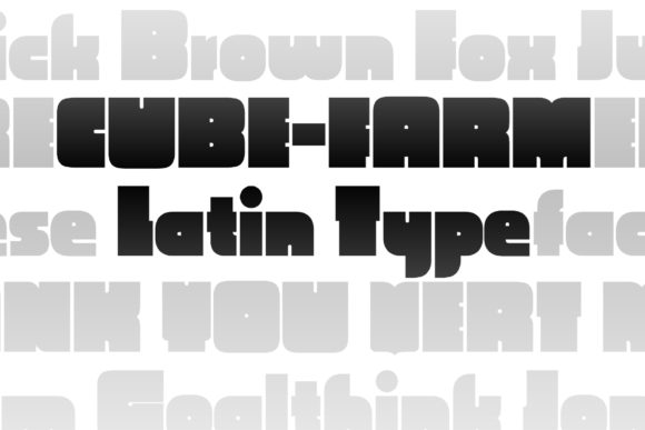 Cube Farm: A Bold Display Font for Impactful Marketing