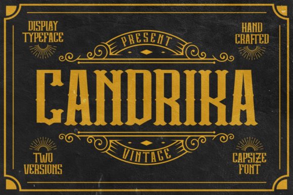 Enhance Your Brand with Candrika: A Bold, Vintage Display Font