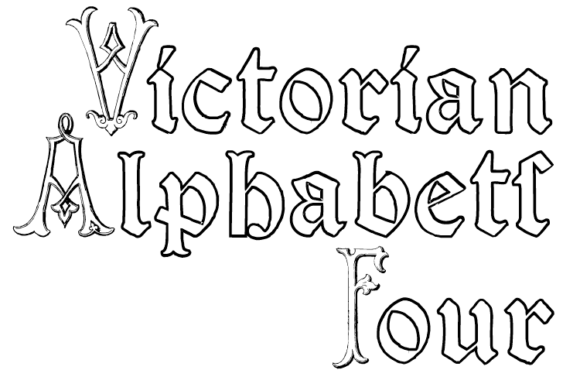 Enhance Your Creations with Victorian Alphabets Four