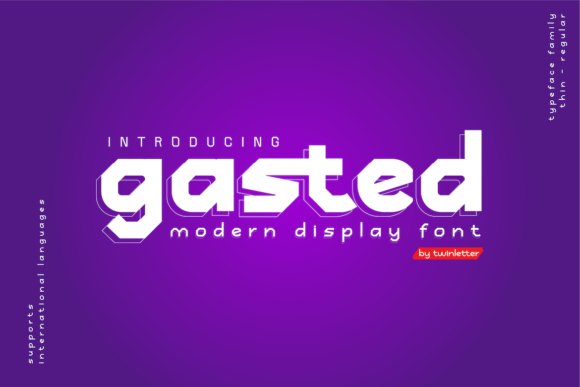 Gasted: A Bold and Stylish Display Font