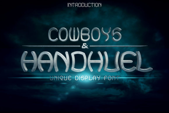 Handhuel: A Bouncy and Quirky Display Font for Crafters