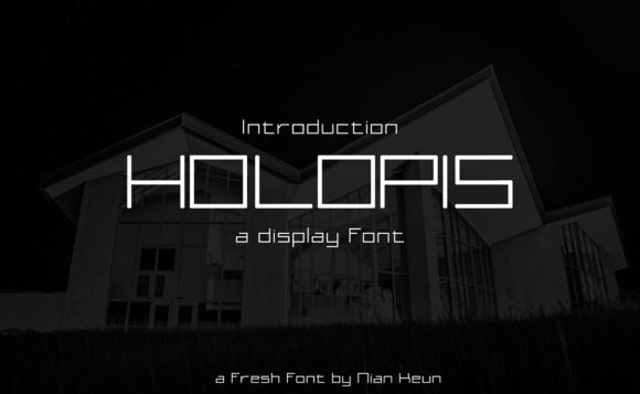 Introducing Holopis: A Futuristic Display Font for Modern Publications