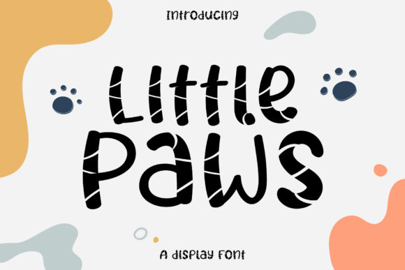 Little Paws: A Whimsical Display Font for Creative Projects