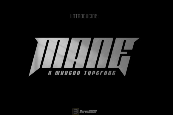 Mane: A Modern Display Font for Dynamic Branding