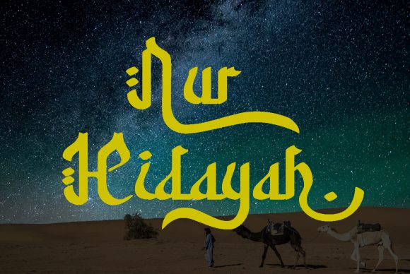 Nur Hidayah: A Distinct Display Font for Creative Campaigns