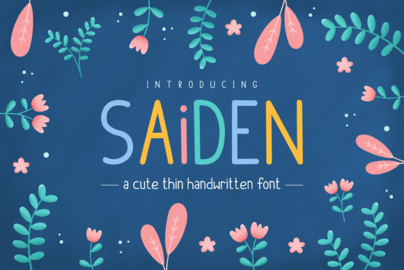 Saiden: A Playful Display Font for Engaging Web Designs