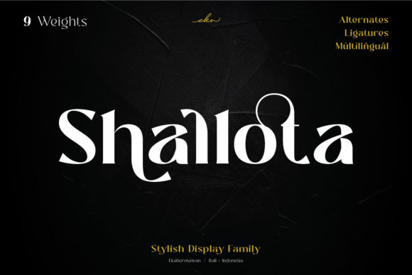 Shallota: A Bold and Stylish Font for Creative Makers