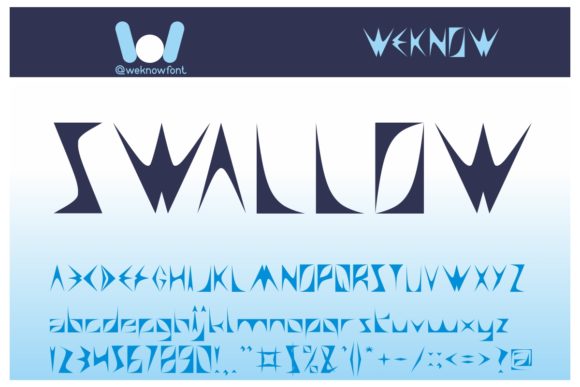 Swallow: A Spooky and Cool Display Font for Creative Campaigns