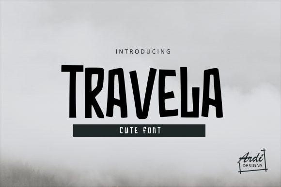 Travela: A Playful Display Font for Engaging Web Design