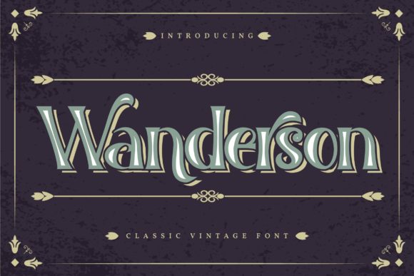 Wanderson: A Bold and Playful Display Typeface